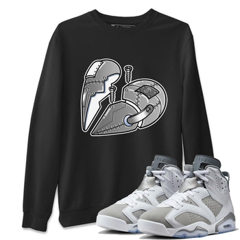 Jordan 6 Cool Grey Sneaker Match Tees Metal Heart Sneaker Tees Jordan 6 Cool Grey Sneaker Release Tees Unisex Shirts