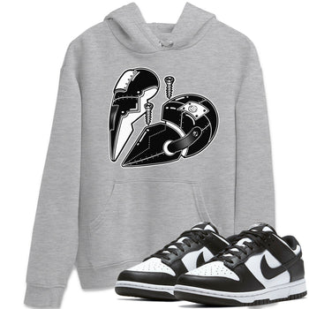 Dunk Panda Sneaker Match Tees Metal Heart Sneaker Tees Dunk Panda Sneaker Release Tees Unisex Shirts