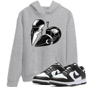 Dunk Panda Sneaker Match Tees Metal Heart Sneaker Tees Dunk Panda Sneaker Release Tees Unisex Shirts
