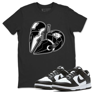 Dunk Panda Sneaker Match Tees Metal Heart Sneaker Tees Dunk Panda Sneaker Release Tees Unisex Shirts