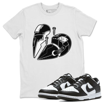 Dunk Panda Sneaker Match Tees Metal Heart Sneaker Tees Dunk Panda Sneaker Release Tees Unisex Shirts