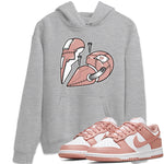 Dunk Low WMNS Rose Whisper shirt to match jordans Metal Heart sneaker tees Dunk Rose Whisper SNRT Sneaker Release Tees Casual Unisex shirts Heather Grey 1 T-Shirt