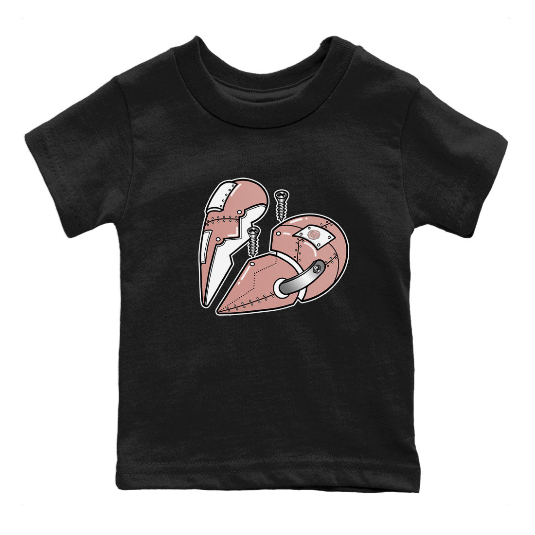 Dunk Low WMNS Rose Whisper shirt to match jordans Metal Heart sneaker tees Dunk Rose Whisper SNRT Sneaker Release Tees Baby Toddler Kids Black 2 T-Shirt