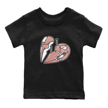 Dunk Low WMNS Rose Whisper shirt to match jordans Metal Heart sneaker tees Dunk Rose Whisper SNRT Sneaker Release Tees Baby Toddler Kids Black 2 T-Shirt