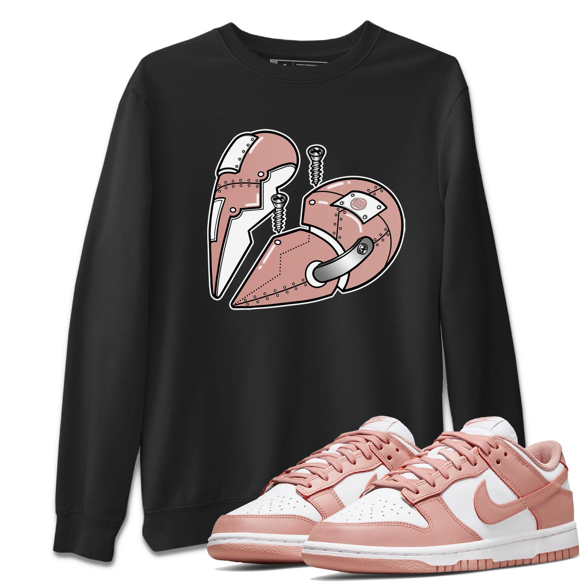 Dunk Low WMNS Rose Whisper shirt to match jordans Metal Heart sneaker tees Dunk Rose Whisper SNRT Sneaker Release Tees Casual Unisex shirts Black 1 T-Shirt