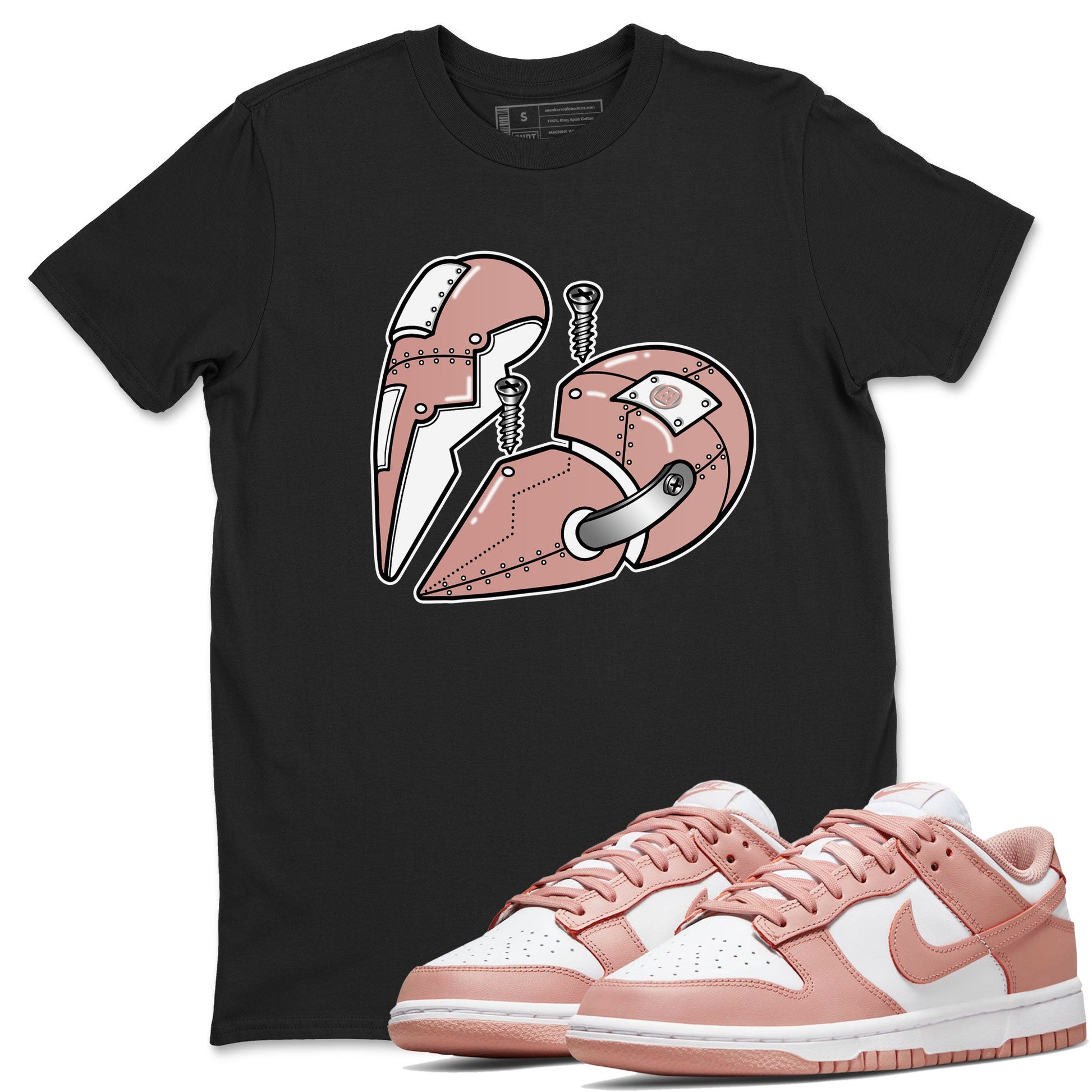 Dunk Low WMNS Rose Whisper shirt to match jordans Metal Heart sneaker tees Dunk Rose Whisper SNRT Sneaker Release Tees Casual Unisex shirts Black 1 T-Shirt