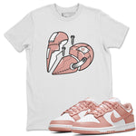 Dunk Low WMNS Rose Whisper shirt to match jordans Metal Heart sneaker tees Dunk Rose Whisper SNRT Sneaker Release Tees Casual Unisex shirts White 1 T-Shirt