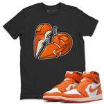 Jordan 1 Starfish Sneaker Match Tees Metal Heart Sneaker Tees Jordan 1 Starfish Sneaker Release Tees Unisex Shirts