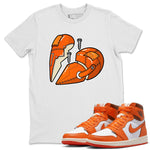 Jordan 1 Starfish Sneaker Match Tees Metal Heart Sneaker Tees Jordan 1 Starfish Sneaker Release Tees Unisex Shirts