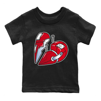 Jordan 11 Cherry Sneaker Match Tees Metal Heart Sneaker Tees Jordan 11 Cherry Sneaker Release Tees Kids Shirts