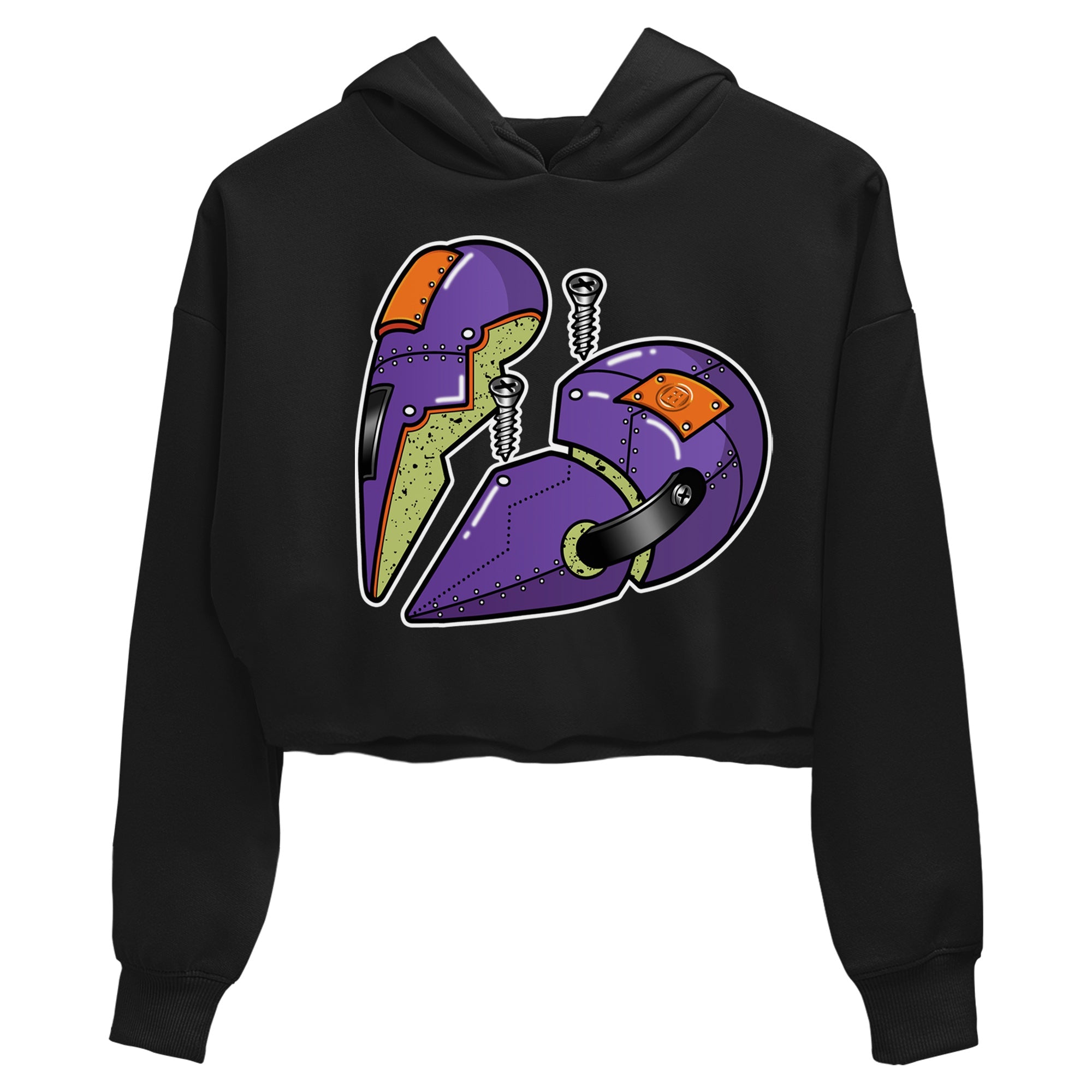 Jordan 4 Canyon Purple Sneaker Match Tees Metal Heart Sneaker Tees Jordan 4 Canyon Purple Sneaker Release Tees Women's Shirts