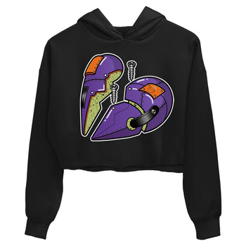 Jordan 4 Canyon Purple Sneaker Match Tees Metal Heart Sneaker Tees Jordan 4 Canyon Purple Sneaker Release Tees Women's Shirts