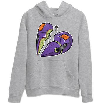 Jordan 4 Canyon Purple Sneaker Match Tees Metal Heart Sneaker Tees Jordan 4 Canyon Purple Sneaker Release Tees Unisex Shirts