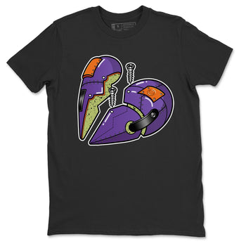 Jordan 4 Canyon Purple Sneaker Match Tees Metal Heart Sneaker Tees Jordan 4 Canyon Purple Sneaker Release Tees Unisex Shirts