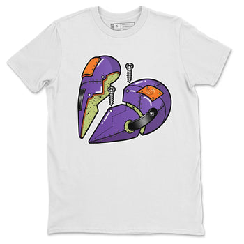 Jordan 4 Canyon Purple Sneaker Match Tees Metal Heart Sneaker Tees Jordan 4 Canyon Purple Sneaker Release Tees Unisex Shirts