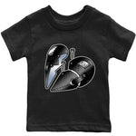 Jordan 6 Chrome Sneaker Match Tees Metal Heart Sneaker Tees Jordan 6 Chrome Sneaker Release Tees Kids Shirts