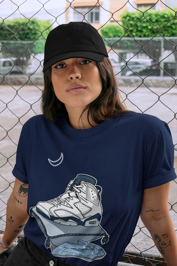 Jordan 6 Midnight Navy Sneaker Match Tees Midnight Shoes Sneaker Tees Jordan 6 Midnight Navy Sneaker Release Tees Unisex Shirts