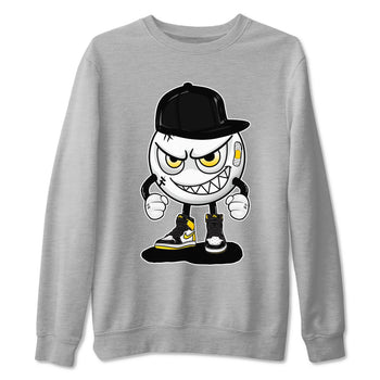 1s Yellow Ochre shirt to match jordans Mischief sneaker tees Air Jordan 1 High OG Yellow Ochre SNRT Sneaker Release Tees unisex cotton Heather Grey 2 crew neck shirt
