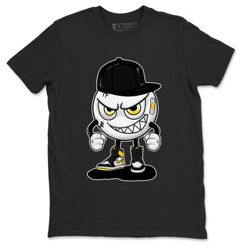 1s Yellow Ochre shirt to match jordans Mischief sneaker tees Air Jordan 1 High OG Yellow Ochre SNRT Sneaker Release Tees unisex cotton Black 2 crew neck shirt