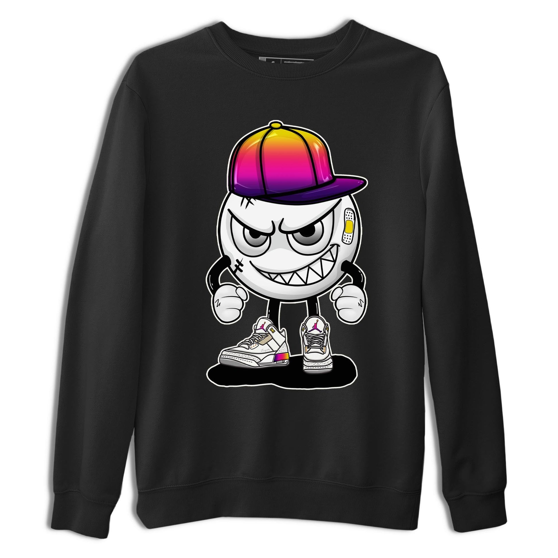 Air Jordan 3 J Balvin shirt to match jordans Mischief sneaker tees Crew Neck Air Jordan 3 X J Balvin SNRT Sneaker Release Tees Unisex Casual Shirts Black 2 T-Shirt