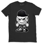 Jordan 1 Black White Sneaker Match Tees Mischief Emoji Sneaker Tees Jordan 1 Black White Sneaker Release Tees Unisex Shirts