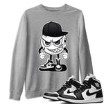 Jordan 1 Black White Sneaker Match Tees Mischief Emoji Sneaker Tees Jordan 1 Black White Sneaker Release Tees Unisex Shirts