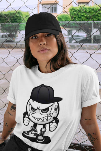 Jordan 1 Black White Sneaker Match Tees Mischief Emoji Sneaker Tees Jordan 1 Black White Sneaker Release Tees Unisex Shirts