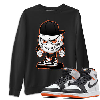 Jordan 1 Electro Orange Sneaker Match Tees Mischief Emoji Sneaker Tees Jordan 1 Electro Orange Sneaker Release Tees Unisex Shirts