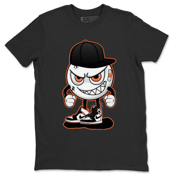 Jordan 1 Electro Orange Sneaker Match Tees Mischief Emoji Sneaker Tees Jordan 1 Electro Orange Sneaker Release Tees Unisex Shirts