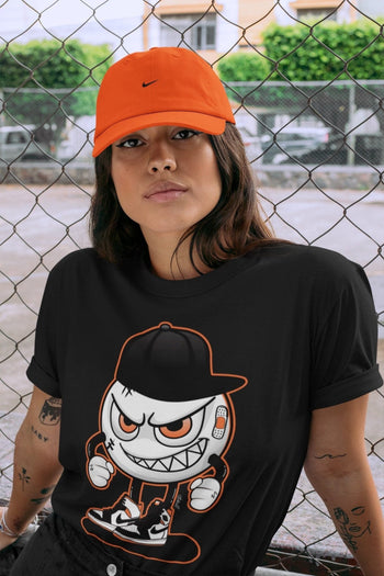 Jordan 1 Electro Orange Sneaker Match Tees Mischief Emoji Sneaker Tees Jordan 1 Electro Orange Sneaker Release Tees Unisex Shirts