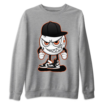 Jordan 1 Electro Orange Sneaker Match Tees Mischief Emoji Sneaker Tees Jordan 1 Electro Orange Sneaker Release Tees Unisex Shirts