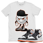 Jordan 1 Electro Orange Sneaker Match Tees Mischief Emoji Sneaker Tees Jordan 1 Electro Orange Sneaker Release Tees Unisex Shirts