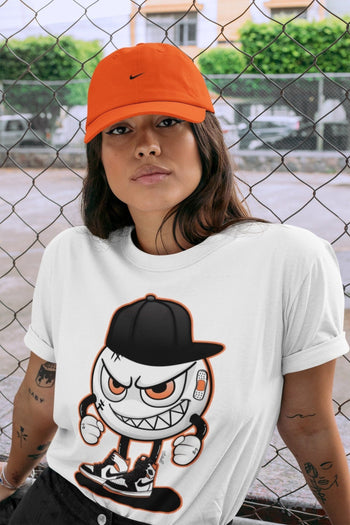 Jordan 1 Electro Orange Sneaker Match Tees Mischief Emoji Sneaker Tees Jordan 1 Electro Orange Sneaker Release Tees Unisex Shirts