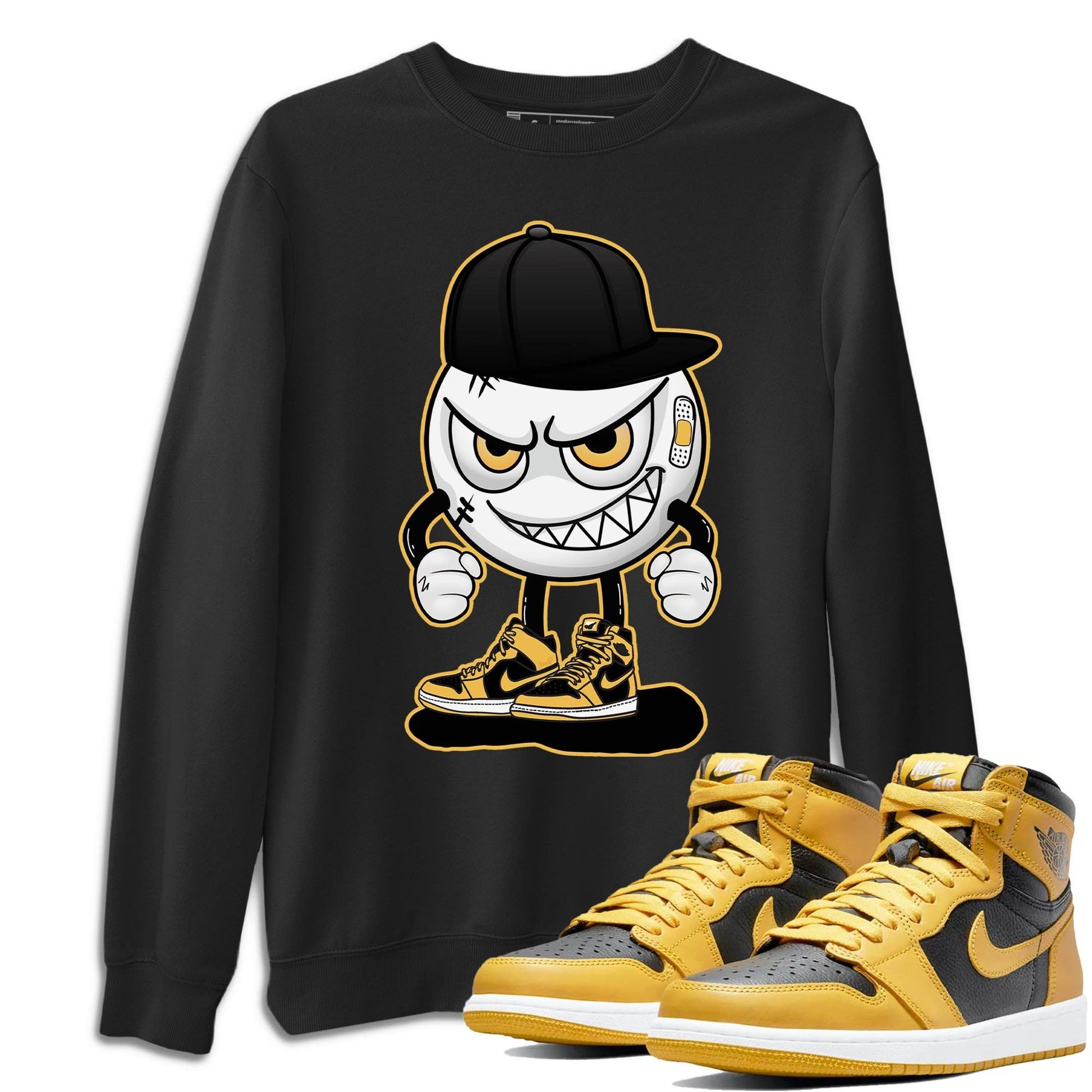 Jordan 1 Pollen Sneaker Match Tees Mischief Emoji Sneaker Tees Jordan 1 Pollen Sneaker Release Tees Unisex Shirts