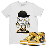 Jordan 1 Pollen Sneaker Match Tees Mischief Emoji Sneaker Tees Jordan 1 Pollen Sneaker Release Tees Unisex Shirts