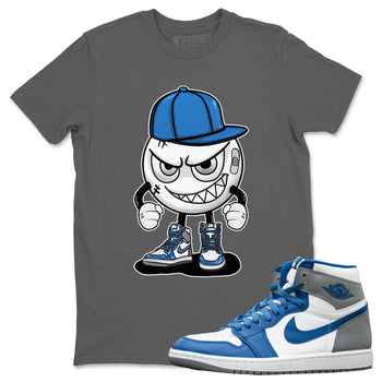 Jordan 1 True Blue Sneaker Match Tees Mischief Emoji Sneaker Tees Jordan 1 True Blue Sneaker Release Tees Unisex Shirts