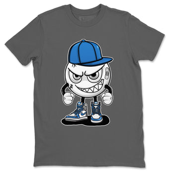 Jordan 1 True Blue Sneaker Match Tees Mischief Emoji Sneaker Tees Jordan 1 True Blue Sneaker Release Tees Unisex Shirts