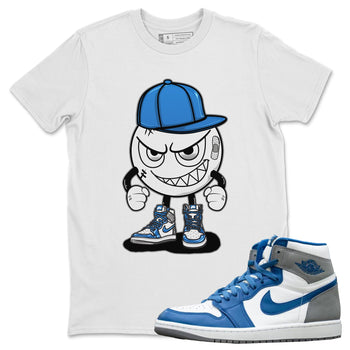 Jordan 1 True Blue Sneaker Match Tees Mischief Emoji Sneaker Tees Jordan 1 True Blue Sneaker Release Tees Unisex Shirts