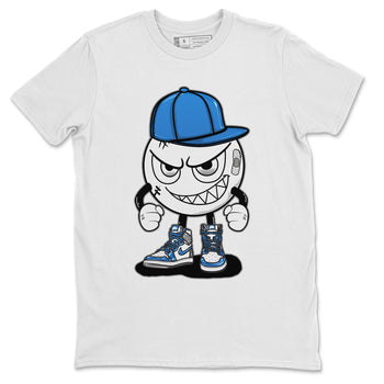 Jordan 1 True Blue Sneaker Match Tees Mischief Emoji Sneaker Tees Jordan 1 True Blue Sneaker Release Tees Unisex Shirts