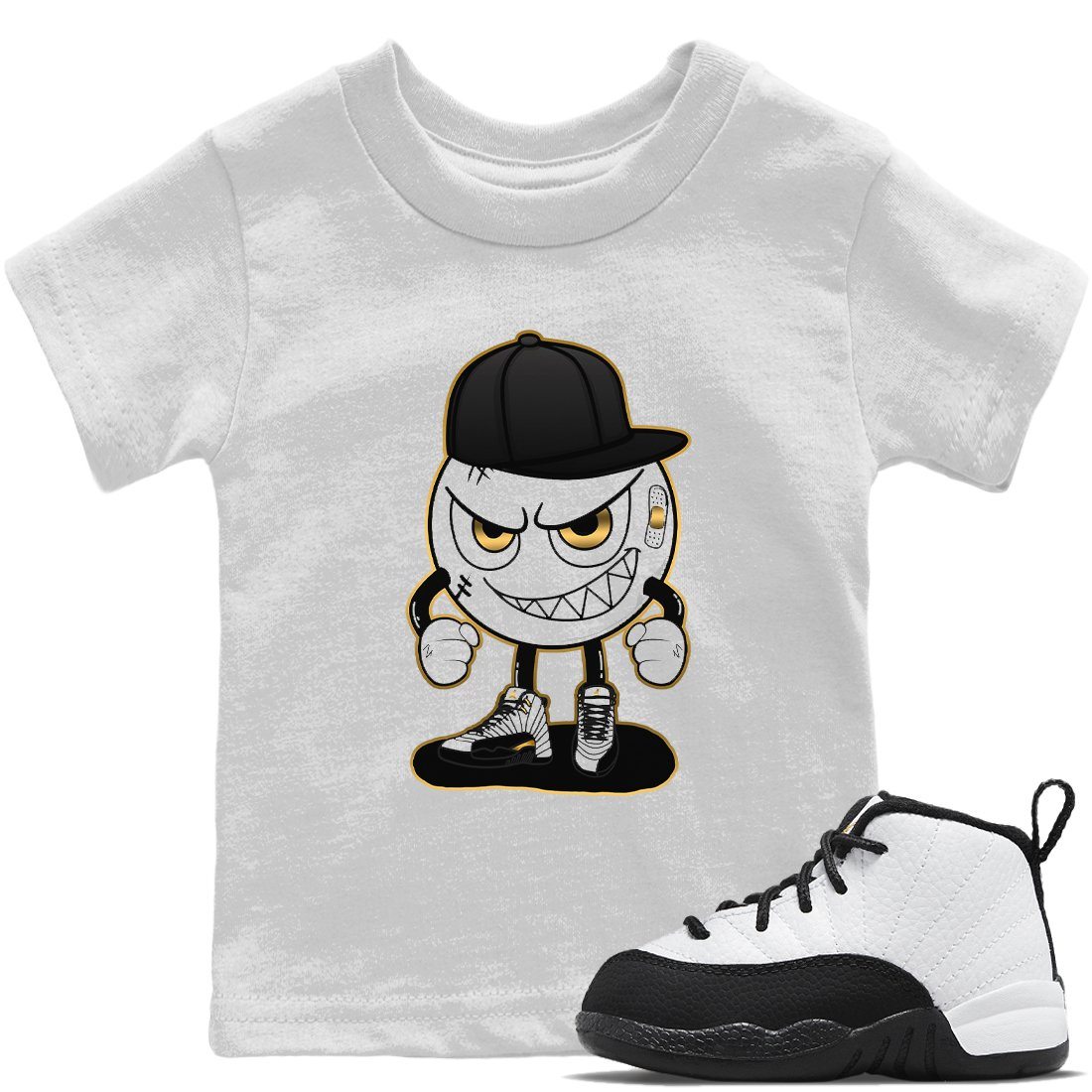 Jordan 12 Royalty Sneaker Match Tees Mischief Emoji Sneaker Tees Jordan 12 Royalty Sneaker Release Tees Kids Shirts