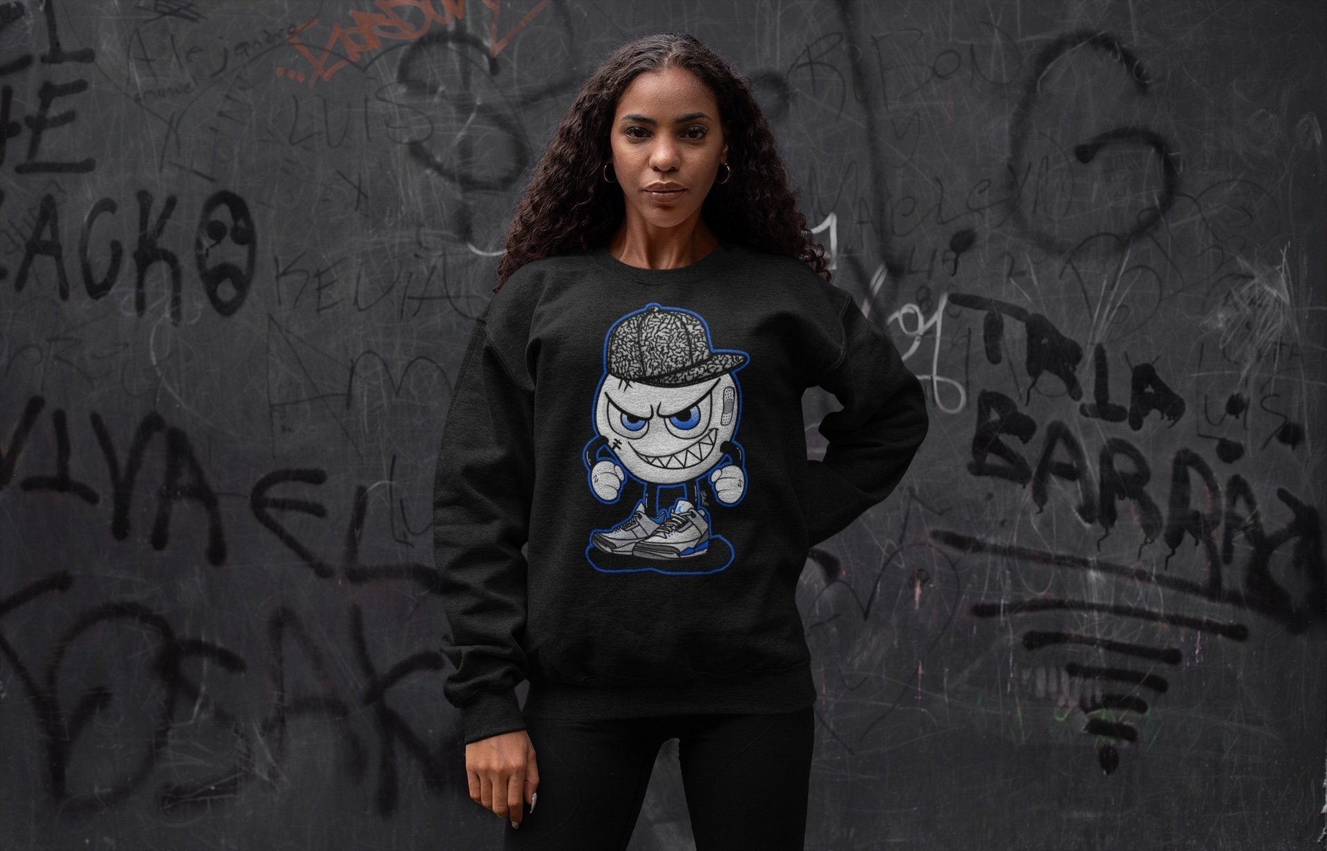 Jordan 3 Racer Blue Sneaker Match Tees Mischief Emoji Sneaker Tees Jordan 3 Racer Blue Sneaker Release Tees Unisex Shirts
