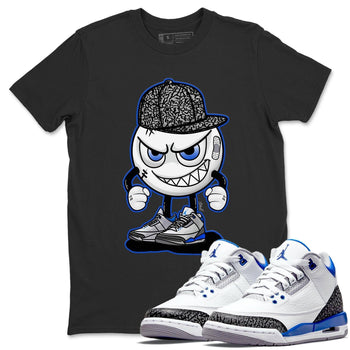Jordan 3 Racer Blue Sneaker Match Tees Mischief Emoji Sneaker Tees Jordan 3 Racer Blue Sneaker Release Tees Unisex Shirts
