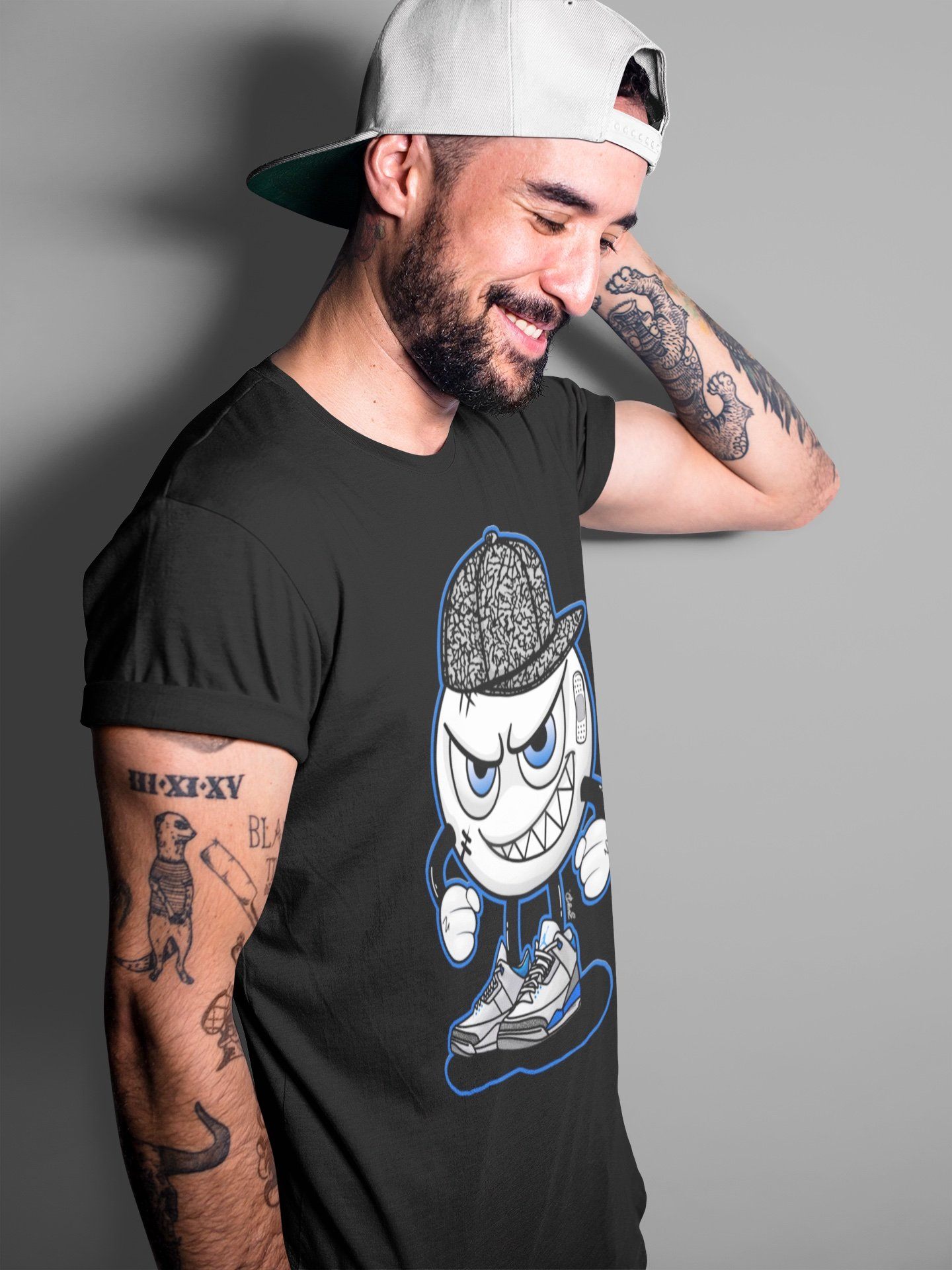 Jordan 3 Racer Blue Sneaker Match Tees Mischief Emoji Sneaker Tees Jordan 3 Racer Blue Sneaker Release Tees Unisex Shirts