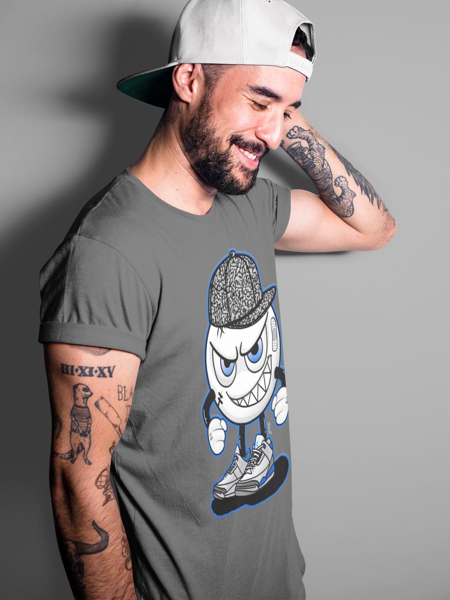 Jordan 3 Racer Blue Sneaker Match Tees Mischief Emoji Sneaker Tees Jordan 3 Racer Blue Sneaker Release Tees Unisex Shirts