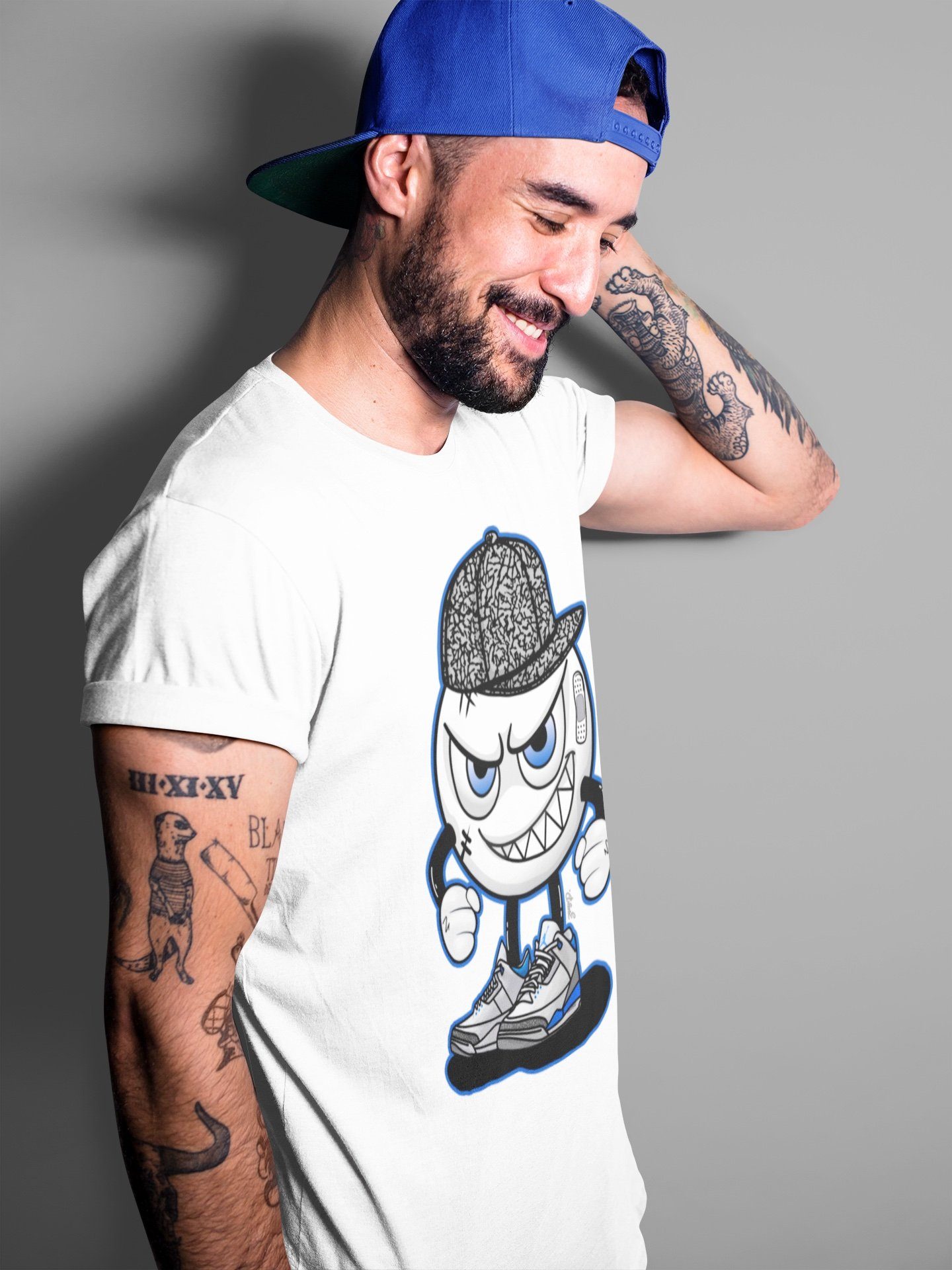Jordan 3 Racer Blue Sneaker Match Tees Mischief Emoji Sneaker Tees Jordan 3 Racer Blue Sneaker Release Tees Unisex Shirts
