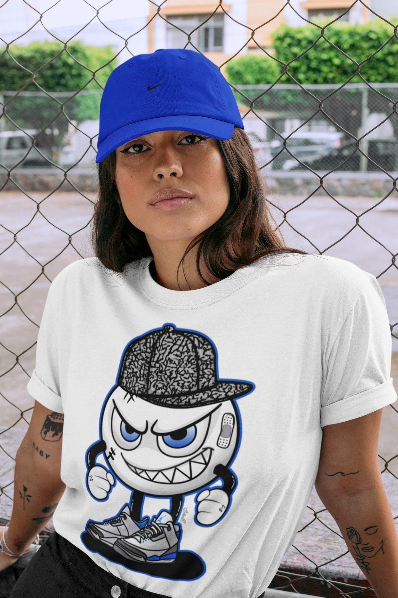 Jordan 3 Racer Blue Sneaker Match Tees Mischief Emoji Sneaker Tees Jordan 3 Racer Blue Sneaker Release Tees Unisex Shirts
