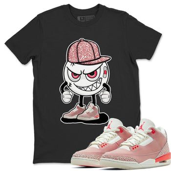 Jordan 3 Rust Pink Sneaker Match Tees Mischief Emoji Sneaker Tees Jordan 3 Rust Pink Sneaker Release Tees Unisex Shirts