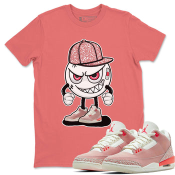 Jordan 3 Rust Pink Sneaker Match Tees Mischief Emoji Sneaker Tees Jordan 3 Rust Pink Sneaker Release Tees Unisex Shirts