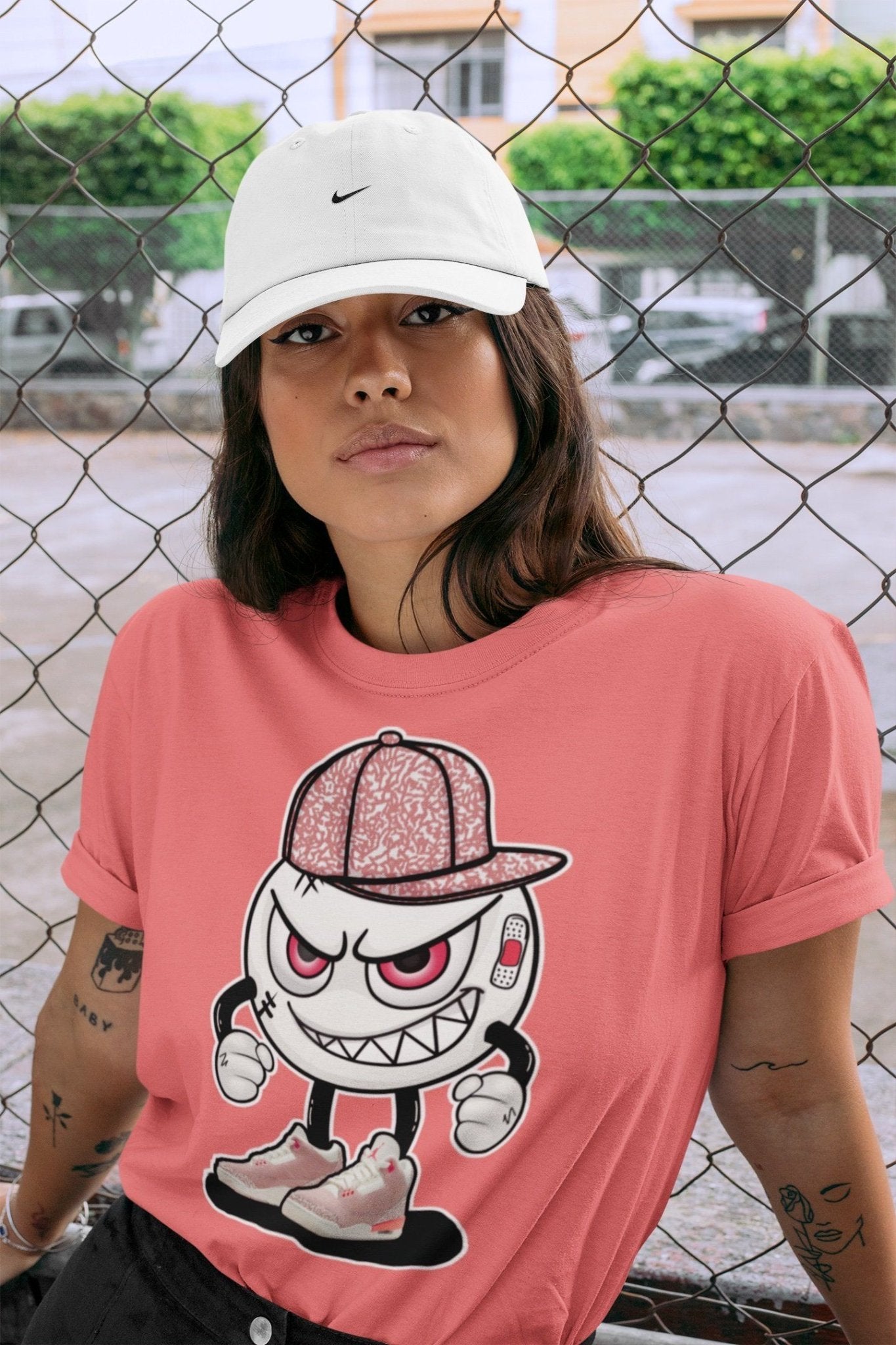 Jordan 3 Rust Pink Sneaker Match Tees Mischief Emoji Sneaker Tees Jordan 3 Rust Pink Sneaker Release Tees Unisex Shirts