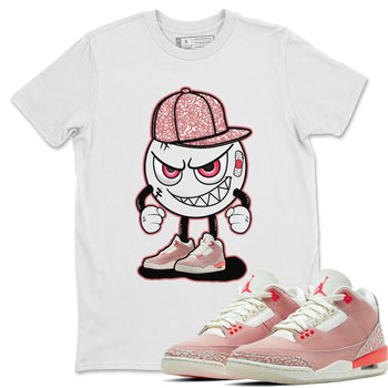 Jordan 3 Rust Pink Sneaker Match Tees Mischief Emoji Sneaker Tees Jordan 3 Rust Pink Sneaker Release Tees Unisex Shirts